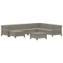 Set de muebles de jardín 8 pzas y cojines ratán sintético gris de , Conjuntos de jardín - Ref: Foro24-3187297, Precio: 616,41...