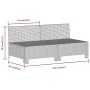 Set de muebles de jardín 10 pzas y cojines ratán sintético gris by , Garden sets - Ref: Foro24-3187306, Price: 693,02 €, Disc...