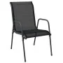Juego de comedor para jardín 3 piezas acero y textilene negro von , Gartensets - Ref: Foro24-3200682, Preis: 190,41 €, Rabatt: %
