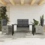 Juego de comedor de jardín 4 piezas con cojines ratán PE gris by , Garden sets - Ref: Foro24-3203507, Price: 582,88 €, Discou...