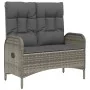 Juego de comedor jardín 2 pzas con cojines ratán sintético gris von , Gartensets - Ref: Foro24-3203505, Preis: 283,49 €, Raba...