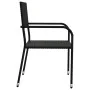 Juego de comedor de jardín 5 pzas ratán sintético y acero negro von , Gartensets - Ref: Foro24-3203276, Preis: 234,50 €, Raba...