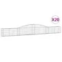 Cestas de gaviones 20 uds forma de arco hierro 400x30x40/60 cm | Foro24.es | Tu tienda online para hogar, jardín y más Foro24.es