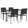 Juego de comedor para jardín 5 piezas ratán sintético y acero von , Gartensets - Ref: Foro24-3187023, Preis: 275,13 €, Rabatt: %