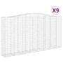 Cestas de gaviones 9 uds forma de arco hierro 400x50x200/220 cm | Foro24.es | Tu tienda online para hogar, jardín y más Foro24.es