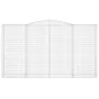 Cestas de gaviones 20 uds forma de arco hierro 400x50x220/240cm | Foro24.es | Tu tienda online para hogar, jardín y más Foro24.es