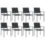 Juego de comedor para jardín 9 piezas ratán sintético y acero von , Gartensets - Ref: Foro24-3187016, Preis: 491,82 €, Rabatt: %