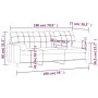 Sofá de 3 plazas con cojines tela gris oscuro 180 cm by , Sofas - Ref: Foro24-3200791, Price: 319,09 €, Discount: %