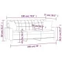 Sofá de 3 plazas con cojines cuero sintético negro 180 cm | Foro24.es | Tu tienda online para hogar, jardín y más Foro24.es