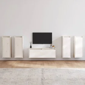 Muebles para TV 5 piezas madera maciza de pino blanco von , TV-Möbel - Ref: Foro24-3100215, Preis: 240,25 €, Rabatt: %