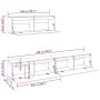 Muebles para TV 3 piezas madera maciza de pino by , TV Furniture - Ref: Foro24-3100139, Price: 207,20 €, Discount: %