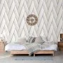 DUTCH WALLCOVERINGS Papel pintado Geometric blanco y dorado | Foro24.es | Tu tienda online para hogar, jardín y más Foro24.es