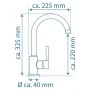 SCHÜTTE Grifo monomando cocina con caño redondo CORNWALL dorado mate von , Wasserhähne - Ref: Foro24-446562, Preis: 93,59 €, ...