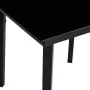 Mesa de comedor de jardín acero y vidrio negra 140x70x74 cm de , Mesas de jardín - Ref: Foro24-318747, Precio: 140,97 €, Desc...
