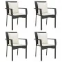 Set de muebles jardín 5 pzas con cojines ratán sintético negro von , Gartensets - Ref: Foro24-3185098, Preis: 450,23 €, Rabat...