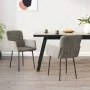 Sillas de comedor 2 unidades terciopelo gris claro de , Sillas de comedor - Ref: Foro24-344779, Precio: 145,27 €, Descuento: %