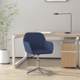 Silla de oficina giratoria de tela azul by , Office chairs - Ref: Foro24-344724, Price: 82,53 €, Discount: %