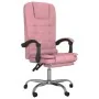 Silla de oficina reclinable con masaje terciopelo rosa by , Office chairs - Ref: Foro24-349665, Price: 146,33 €, Discount: %