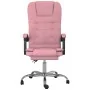 Silla de oficina reclinable con masaje terciopelo rosa by , Office chairs - Ref: Foro24-349665, Price: 146,33 €, Discount: %