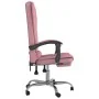 Silla de oficina reclinable con masaje terciopelo rosa by , Office chairs - Ref: Foro24-349665, Price: 146,33 €, Discount: %