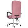 Silla de oficina reclinable con masaje terciopelo rosa by , Office chairs - Ref: Foro24-349665, Price: 146,33 €, Discount: %