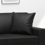Cojines decorativos 2 uds cuero sintético negro 40x40 cm by , Cushions - Ref: Foro24-349479, Price: 28,92 €, Discount: %