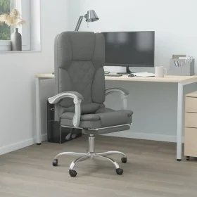 Silla de oficina reclinable con masaje de tela gris oscuro by , Office chairs - Ref: Foro24-349686, Price: 129,81 €, Discount: %