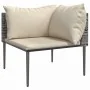 Set de muebles de jardín 3 pzas y cojines ratán sintético gris | Foro24.es | Tu tienda online para hogar, jardín y más Foro24.es
