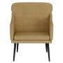 Sillón de terciopelo marrón 63x76x80 cm de , Sillones - Ref: Foro24-351442, Precio: 88,77 €, Descuento: %