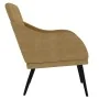 Sillón de terciopelo marrón 63x76x80 cm de , Sillones - Ref: Foro24-351442, Precio: 88,77 €, Descuento: %