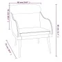 Sillón de terciopelo marrón 63x76x80 cm de , Sillones - Ref: Foro24-351442, Precio: 88,77 €, Descuento: %