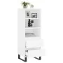 Aparador alto madera contrachapada blanco 40x36x110 cm de , Aparadores - Ref: Foro24-831516, Precio: 63,34 €, Descuento: %