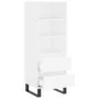 Aparador alto madera contrachapada blanco 40x36x110 cm de , Aparadores - Ref: Foro24-831516, Precio: 63,34 €, Descuento: %