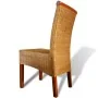 Sillas de comedor 2 unidades ratán natural marrón by , dining chairs - Ref: Foro24-243235, Price: 182,03 €, Discount: %