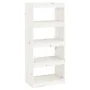 Estantería/divisor de espacios madera pino blanco 60x30x135,5cm von , Bücherregale und Regale - Ref: Foro24-808169, Preis: 69...