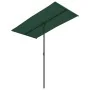 Sombrilla de jardín con palo de aluminio verde 180x110 cm de , Sombrillas - Ref: Foro24-47328, Precio: 41,55 €, Descuento: %