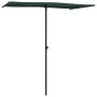 Sombrilla de jardín con palo de aluminio verde 180x110 cm de , Sombrillas - Ref: Foro24-47328, Precio: 41,55 €, Descuento: %