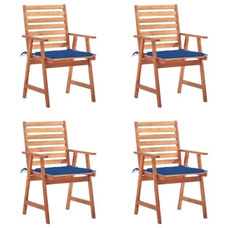 Sillas comedor de jardín y cojines 4 uds madera maciza acacia | Foro24.es | Tu tienda online para hogar, jardín y más Foro24.es