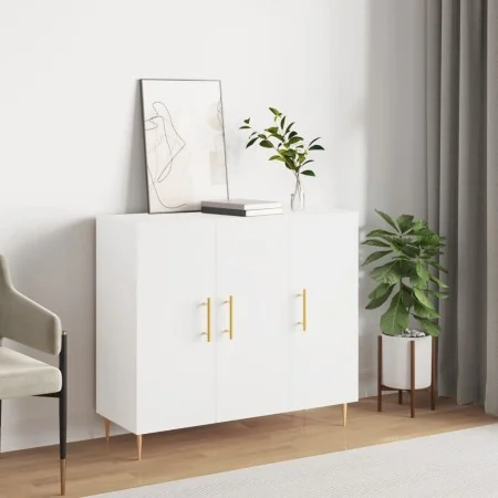Aparador de madera de ingeniería blanco 90x34x80 cm von , Sideboards - Ref: Foro24-828092, Preis: 91,55 €, Rabatt: %