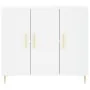 Aparador de madera de ingeniería blanco 90x34x80 cm von , Sideboards - Ref: Foro24-828092, Preis: 91,55 €, Rabatt: %