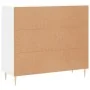 Aparador de madera de ingeniería blanco 90x34x80 cm von , Sideboards - Ref: Foro24-828092, Preis: 91,55 €, Rabatt: %