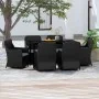 Juego de comedor de jardín 7 piezas con cojines negro de , Conjuntos de jardín - Ref: Foro24-3099544, Precio: 939,23 €, Descu...
