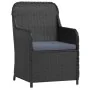 Juego de comedor de jardín 7 piezas con cojines negro de , Conjuntos de jardín - Ref: Foro24-3099544, Precio: 939,23 €, Descu...