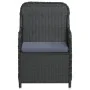 Juego de comedor de jardín 7 piezas con cojines negro de , Conjuntos de jardín - Ref: Foro24-3099544, Precio: 939,23 €, Descu...