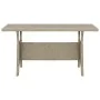 Mesa de jardín de ratán sintético gris 120x70x66 cm de , Mesas de jardín - Ref: Foro24-316583, Precio: 191,30 €, Descuento: %