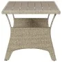 Mesa de jardín de ratán sintético gris 120x70x66 cm de , Mesas de jardín - Ref: Foro24-316583, Precio: 191,30 €, Descuento: %