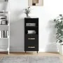 Aparador de madera contrachapada negro 34,5x34x90 cm by , Sideboards - Ref: Foro24-828645, Price: 66,36 €, Discount: %
