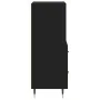 Aparador de madera contrachapada negro 34,5x34x90 cm by , Sideboards - Ref: Foro24-828645, Price: 66,36 €, Discount: %