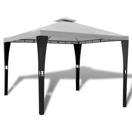 Cenador con techo 3x3 m blanco crema de , Carpas y cenadores - Ref: Foro24-41450, Precio: 214,79 €, Descuento: %