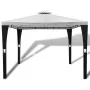 Cenador con techo 3x3 m blanco crema de , Carpas y cenadores - Ref: Foro24-41450, Precio: 214,79 €, Descuento: %